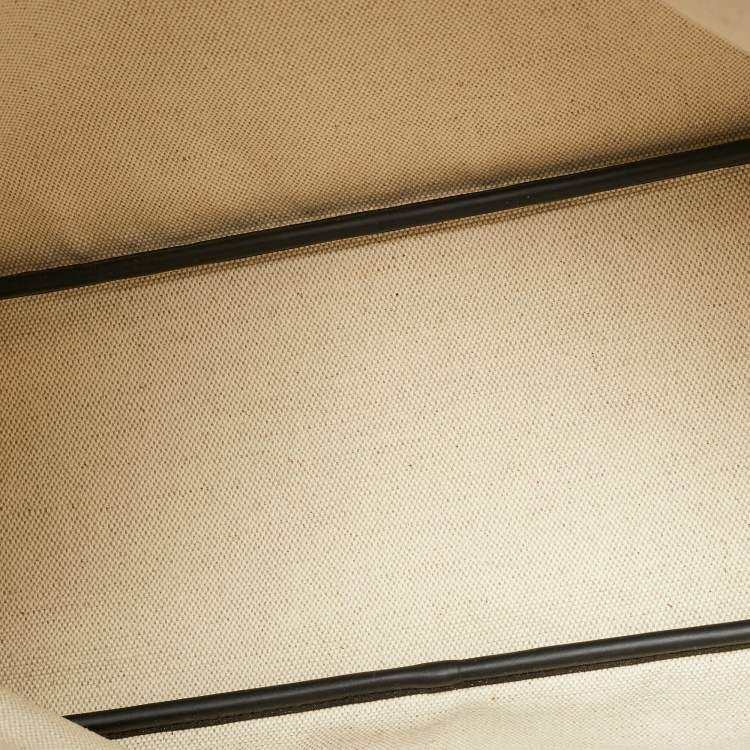 Pre Owned Moynat Black/Bronze Monogram Coated Canvas Oh! Ruban Duo MM Tote