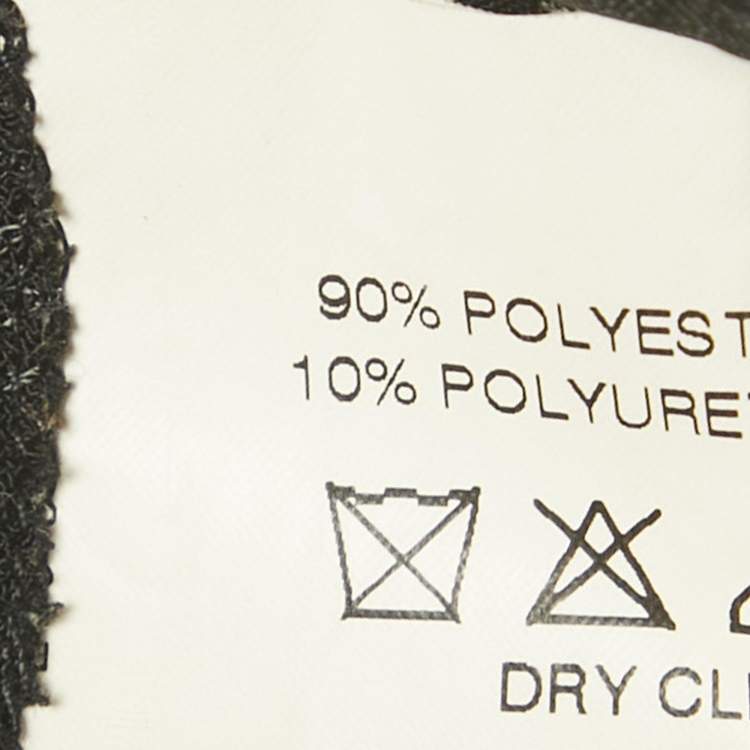 Pre Owned Mugler Black Crepe Jogger Pants M