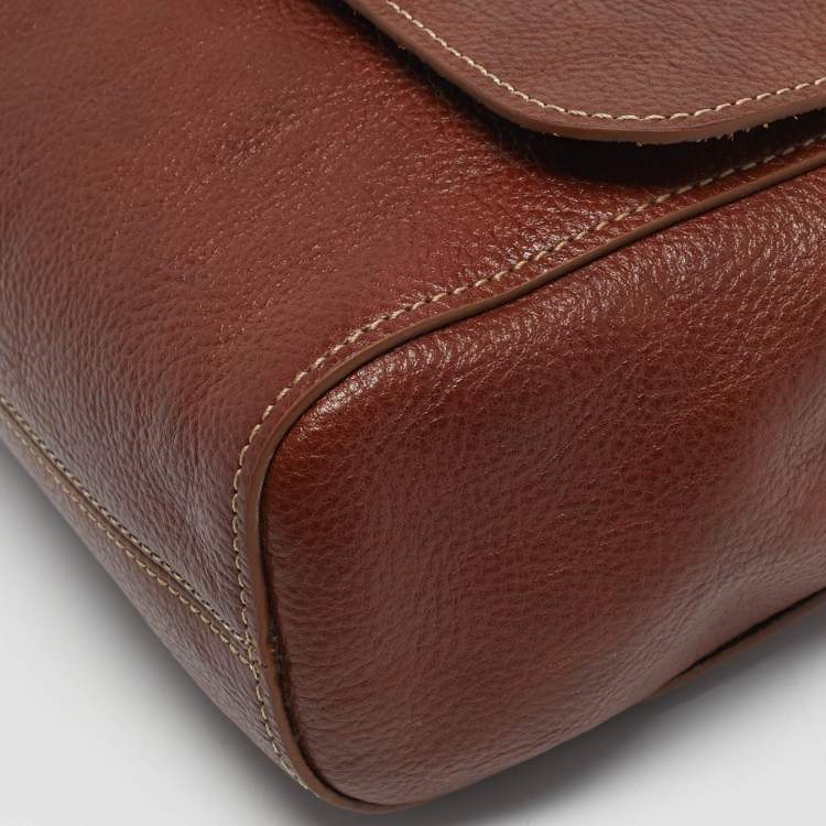 مملوكة مسبقًا Mulberry Brown Leather Medium 50 Years Edition Lily Shoulder Bag