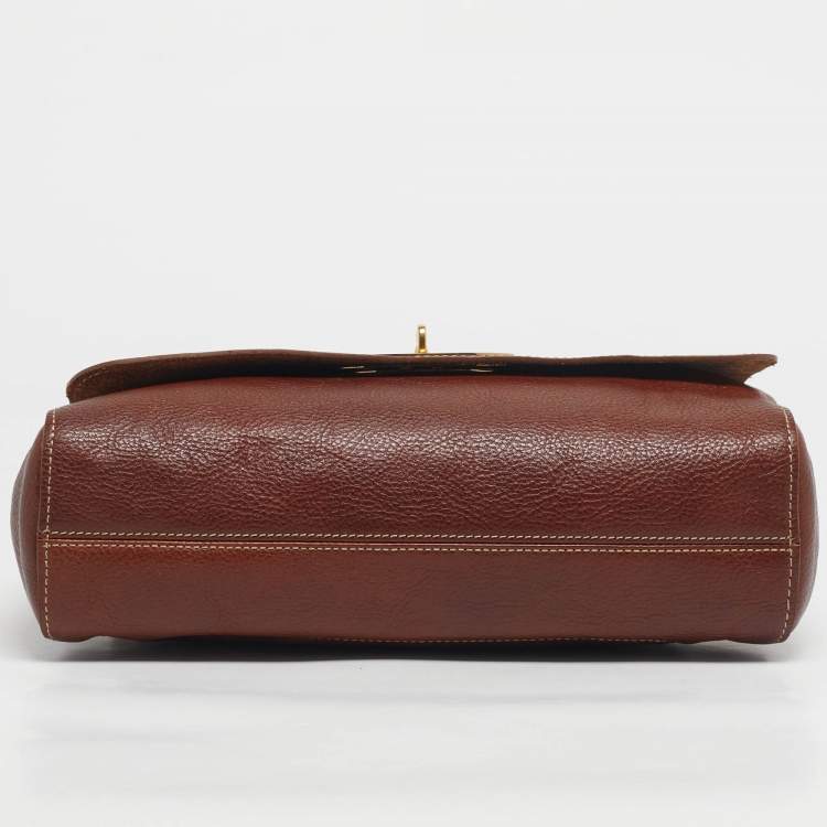 مملوكة مسبقًا Mulberry Brown Leather Medium 50 Years Edition Lily Shoulder Bag