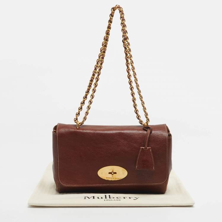 مملوكة مسبقًا Mulberry Brown Leather Medium 50 Years Edition Lily Shoulder Bag