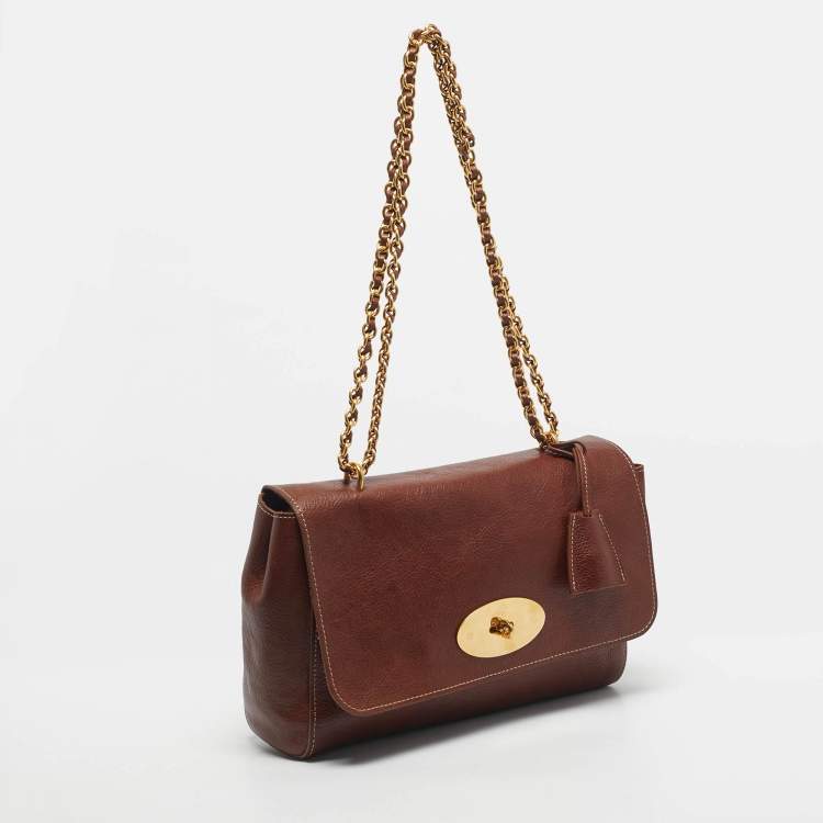 مملوكة مسبقًا Mulberry Brown Leather Medium 50 Years Edition Lily Shoulder Bag
