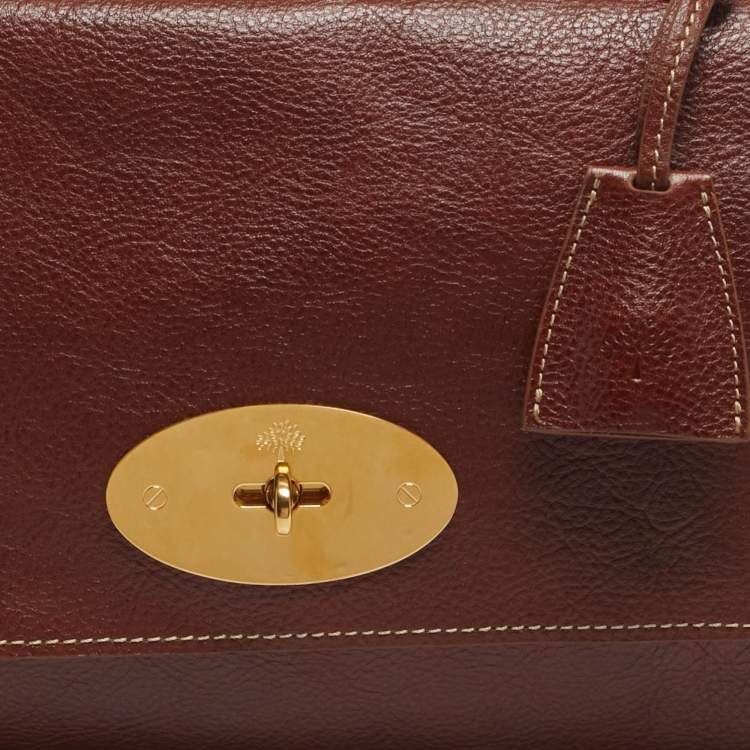 مملوكة مسبقًا Mulberry Brown Leather Medium 50 Years Edition Lily Shoulder Bag