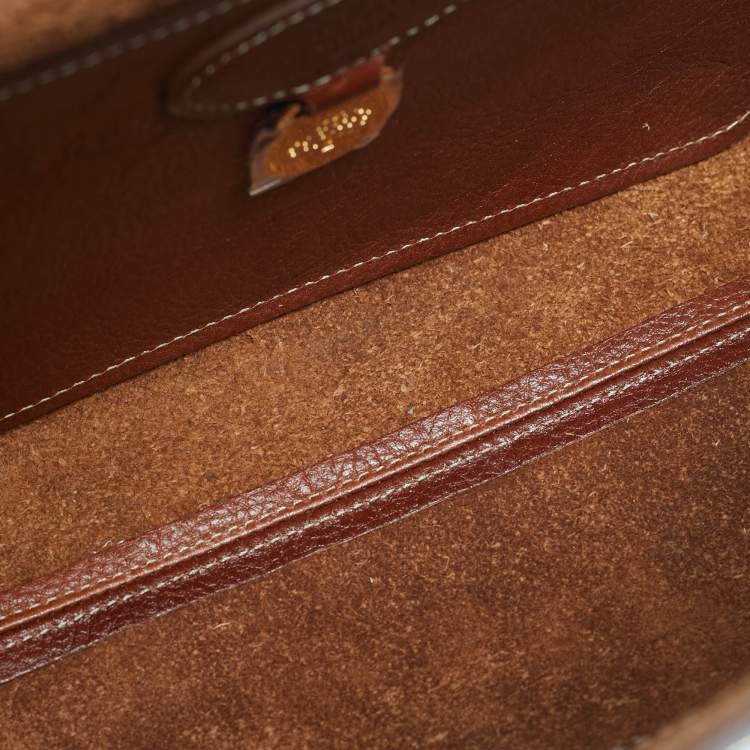 مملوكة مسبقًا Mulberry Brown Leather Medium 50 Years Edition Lily Shoulder Bag