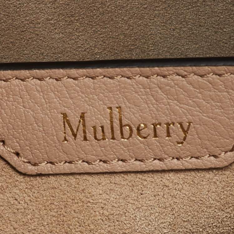 Pre Owned Mulberry Beige Leather Link Shoulder Bag