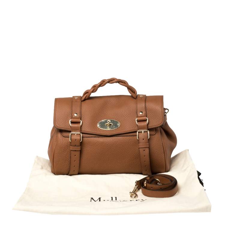 Pre Owned Mulberry Brown Leather Alexa Satchel