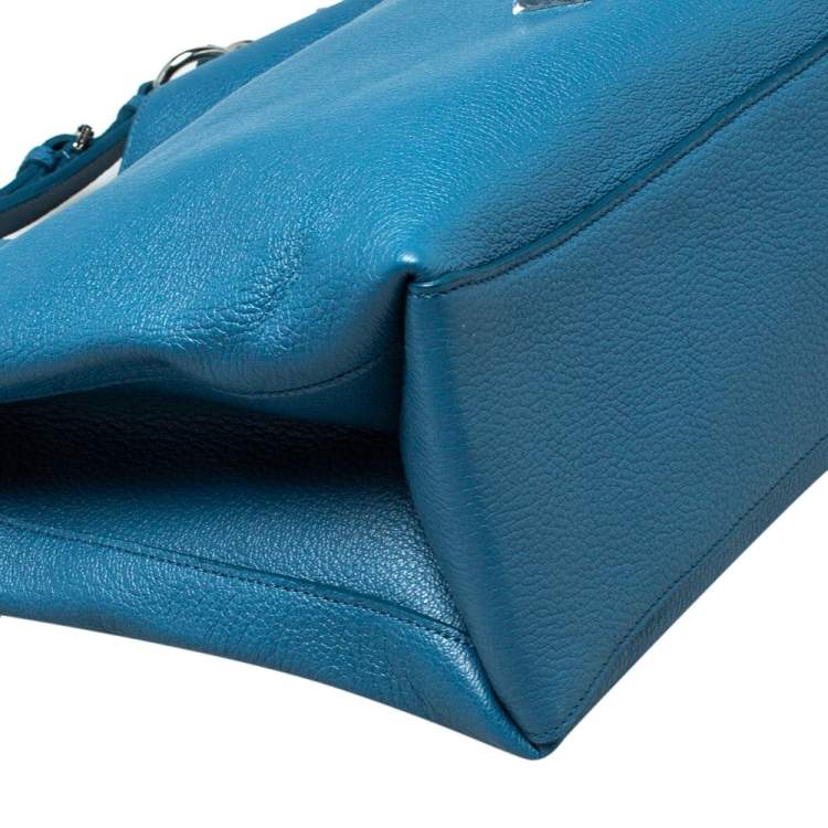 Pre Owned Mulberry Street Blue Leather Freya Hobo 