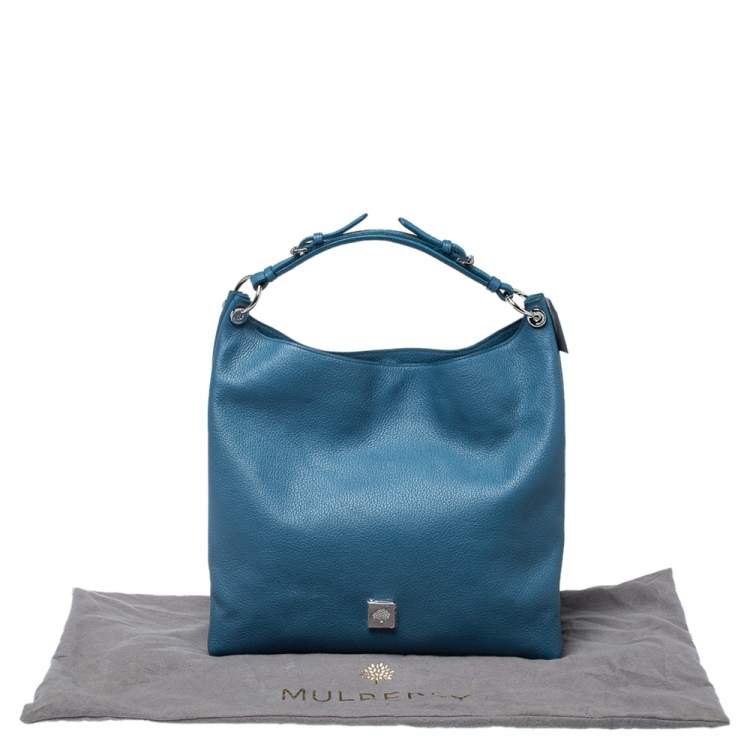 Pre Owned Mulberry Street Blue Leather Freya Hobo 