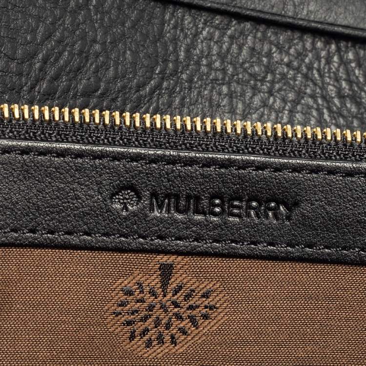 Pre Owned Mulberry Black Leather Continental Wallet