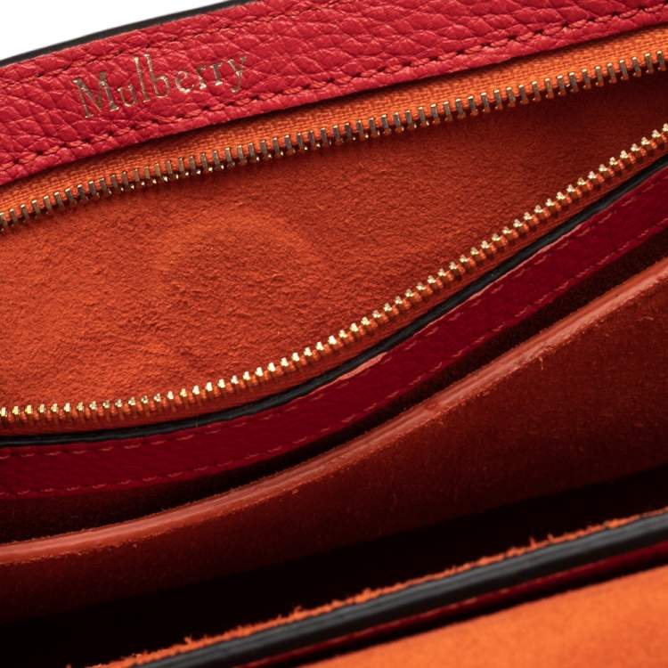 Pre Owned Mulberry Red Leather Small Bayswater Satchel