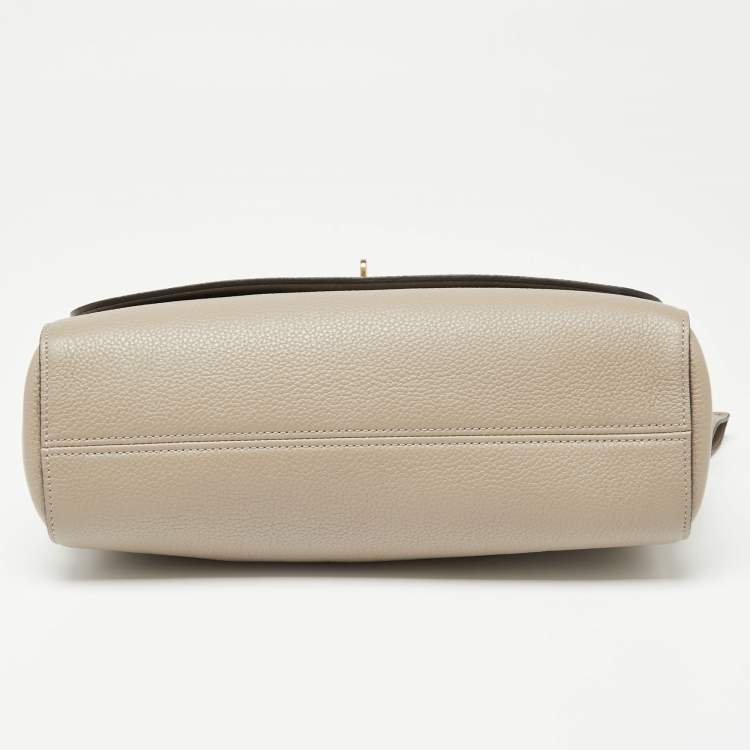 Pre Owned Mulberry Beige Leather Medium Lily Shoulder Bag
