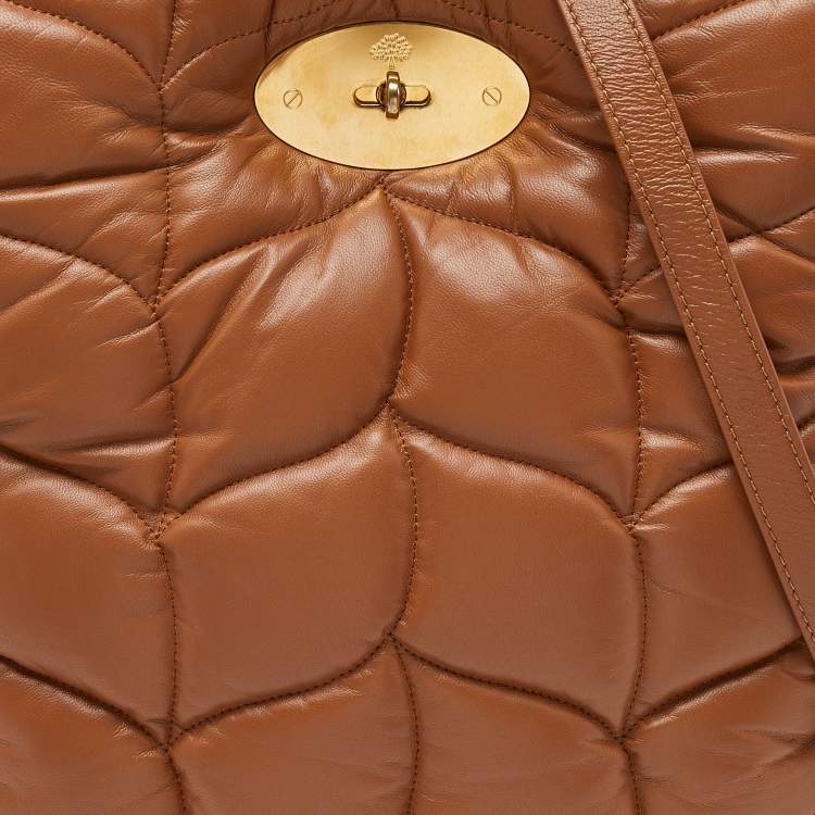 Pre Owned Mulberry Brown Padded Leather Softie Tote