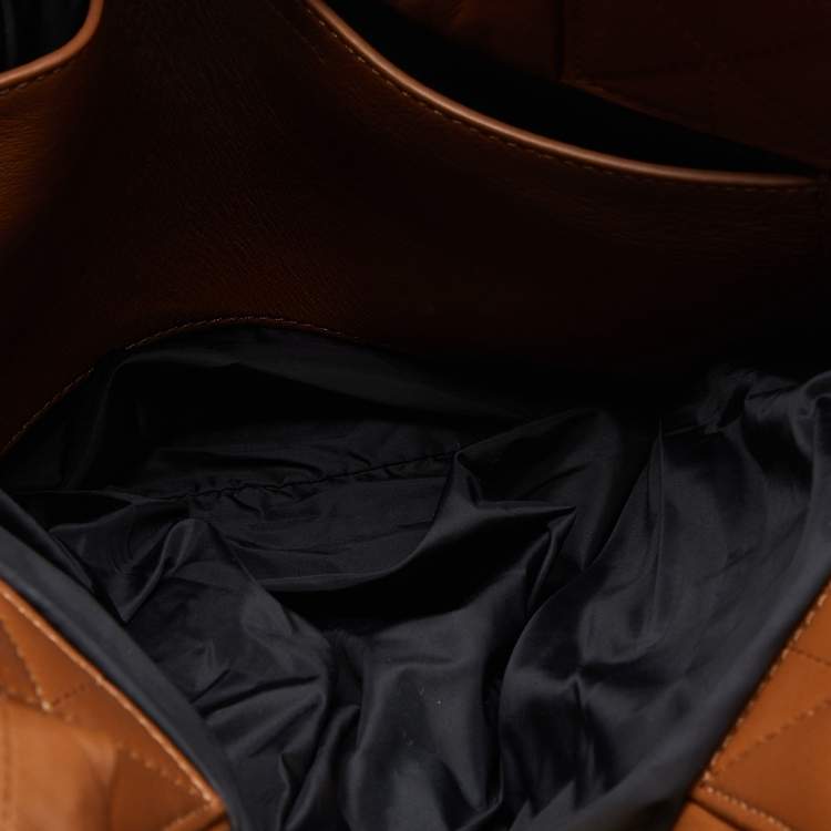 Pre Owned Mulberry Brown Padded Leather Softie Tote