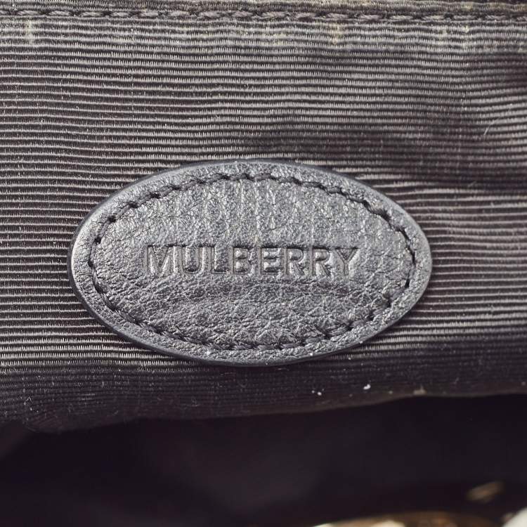Pre Owned Mulberry Black Leather Daria Pouch