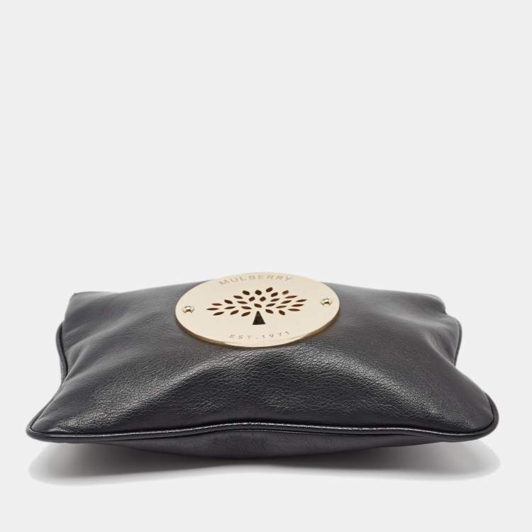 Pre Owned Mulberry Black Leather Daria Pouch