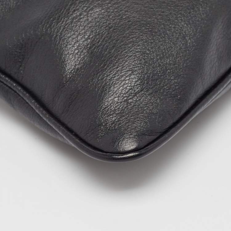 Pre Owned Mulberry Black Leather Daria Pouch