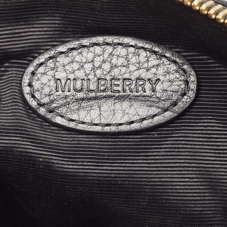 Pre Owned Mulberry Black Leather Daria Pouch