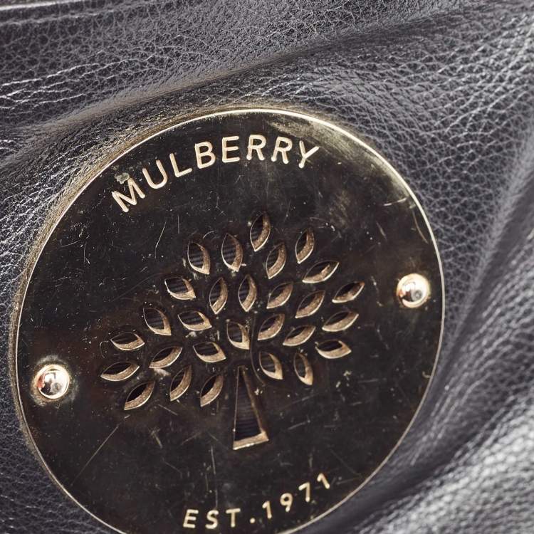Pre Owned Mulberry Black Leather Daria Pouch