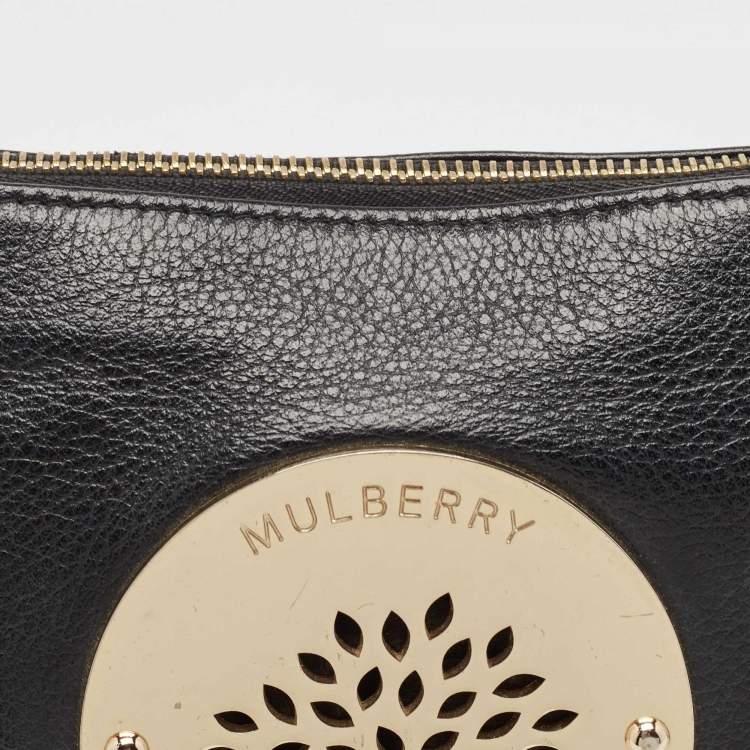 Pre Owned Mulberry Black Leather Daria Pouch
