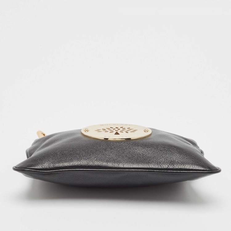 Pre Owned Mulberry Black Leather Daria Pouch