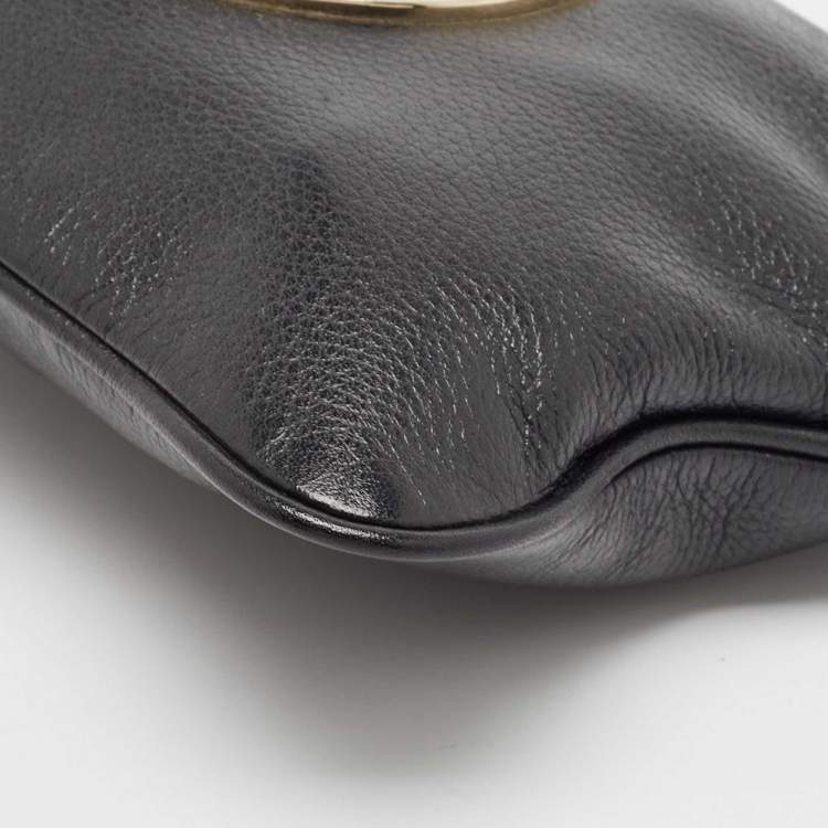 Pre Owned Mulberry Black Leather Daria Pouch