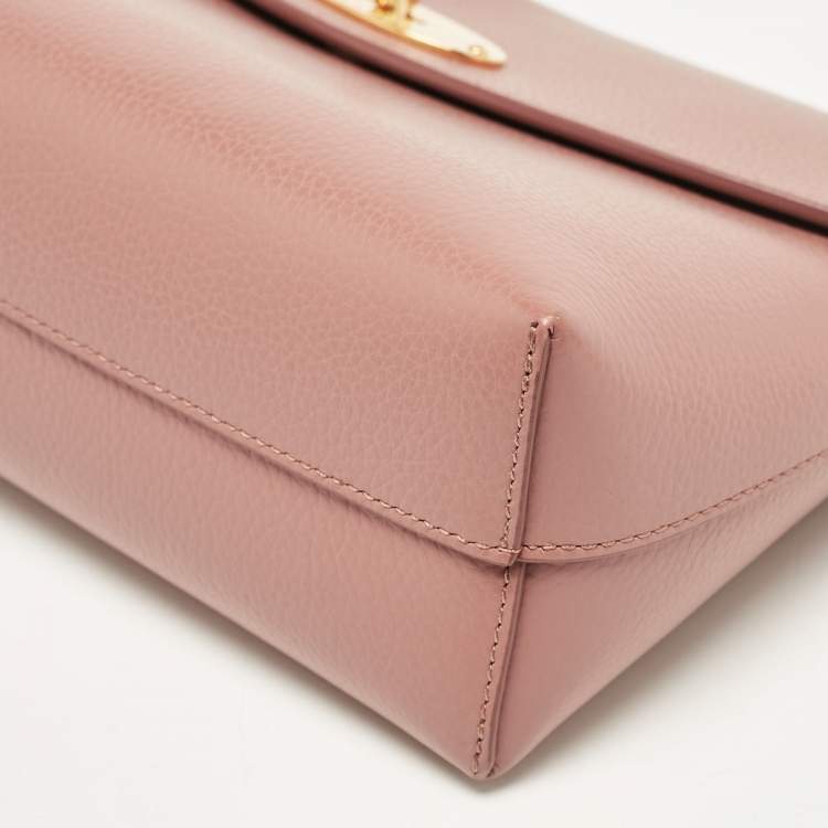 Pre Owned Mulberry Old Rose Leather Darley Cosmetic Pouch