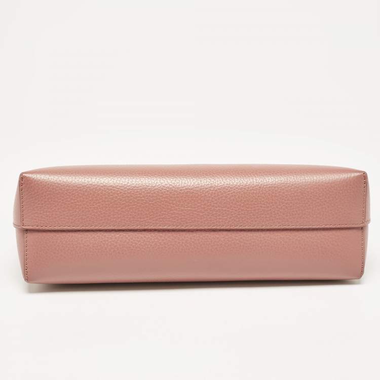 Pre Owned Mulberry Old Rose Leather Darley Cosmetic Pouch