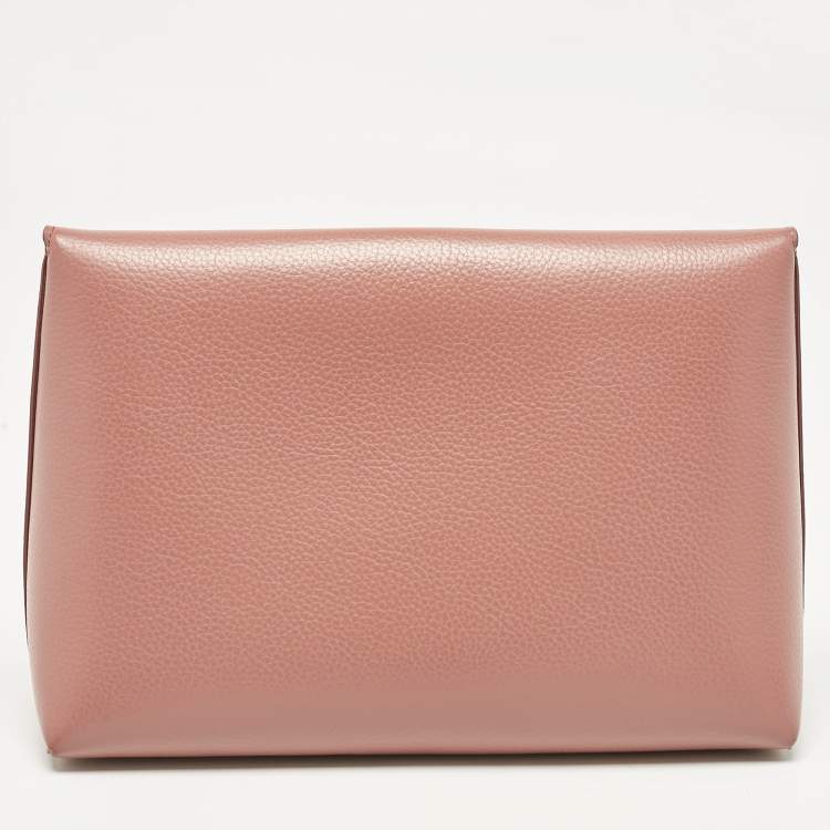 Pre Owned Mulberry Old Rose Leather Darley Cosmetic Pouch