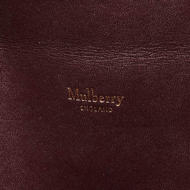 Pre Owned Mulberry Old Rose Leather Darley Cosmetic Pouch