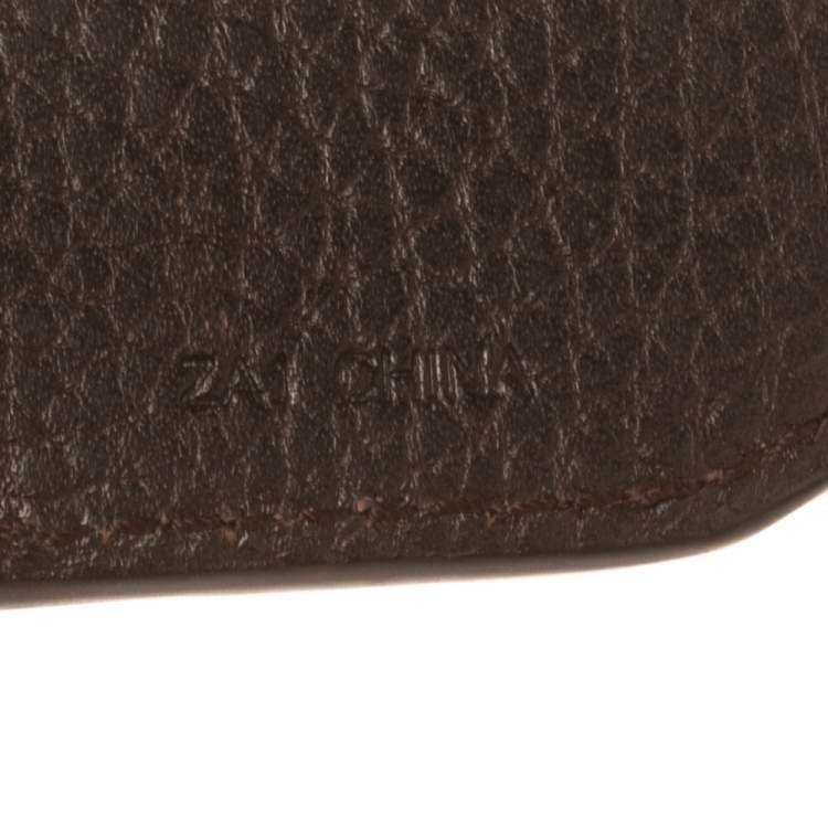 Pre Owned Mulberry Dark Brown Leather Money Clip