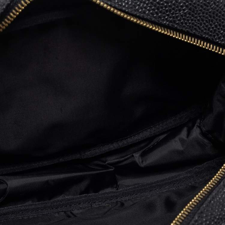 Pre Owned Mulberry Black/Brown Leather Toiletry Pouch