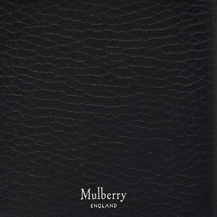 Pre Owned Mulberry Black Leather Strap Phone Case