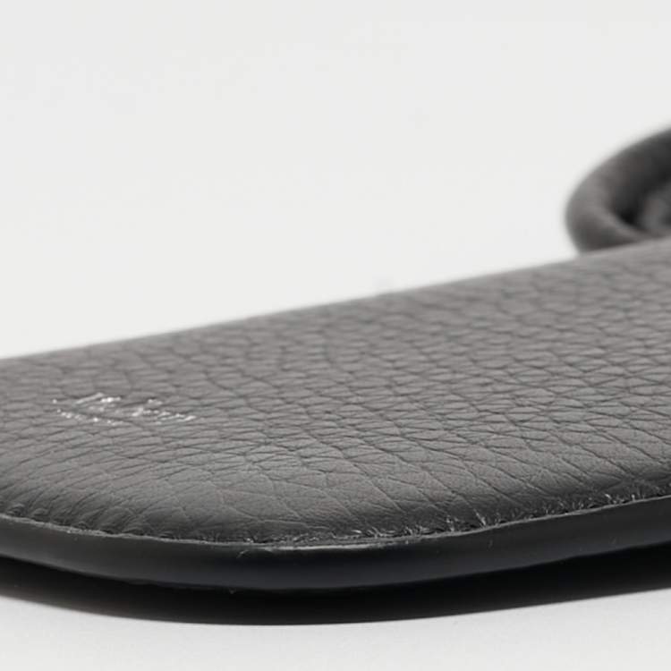 Pre Owned Mulberry Black Leather Strap Phone Case