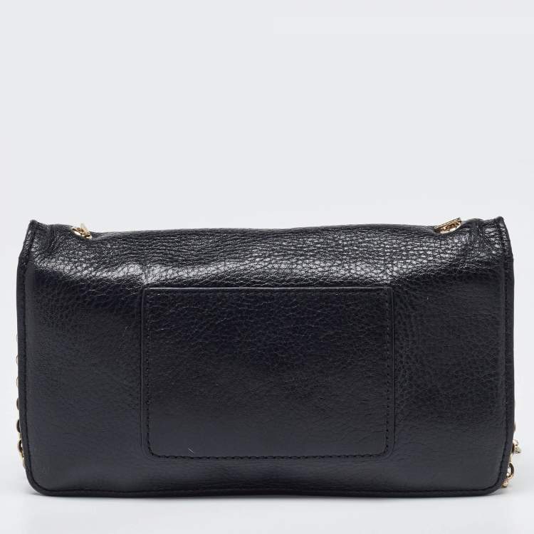 Pre Owned Mulberry Black Leather Bayswater Wallet on Chain