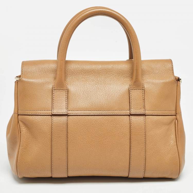 Pre Owned Mulberry Tan Leather Small Bayswater Satchel