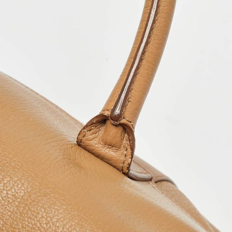 Pre Owned Mulberry Tan Leather Small Bayswater Satchel