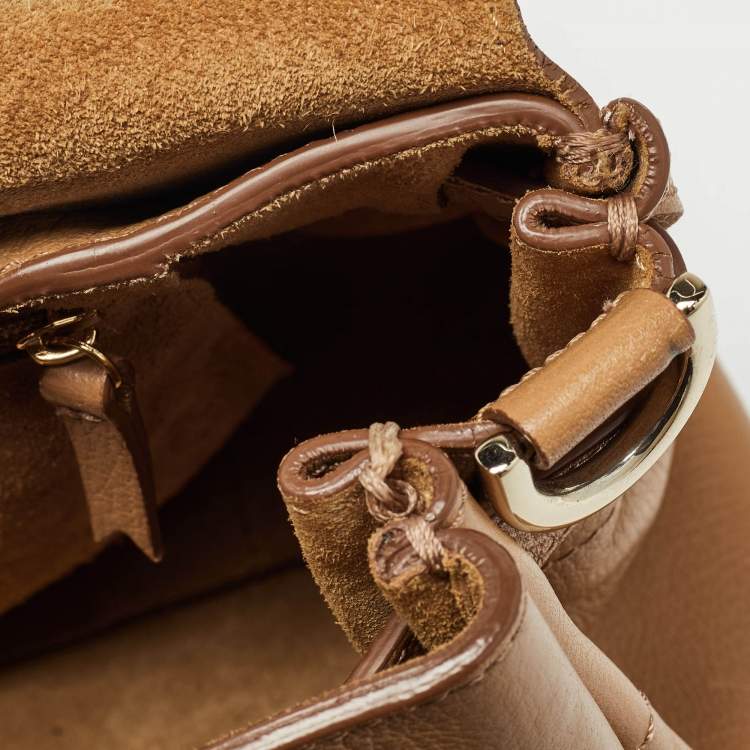 Pre Owned Mulberry Tan Leather Small Bayswater Satchel