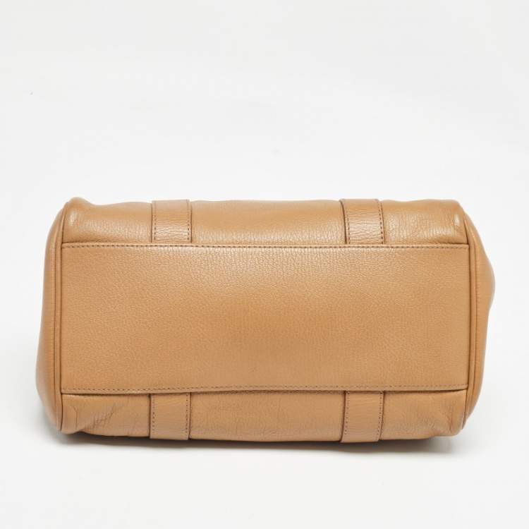 Pre Owned Mulberry Tan Leather Small Bayswater Satchel