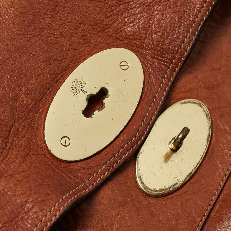 Pre Owned Mulberry Brown Leather Small Alexa Satchel
