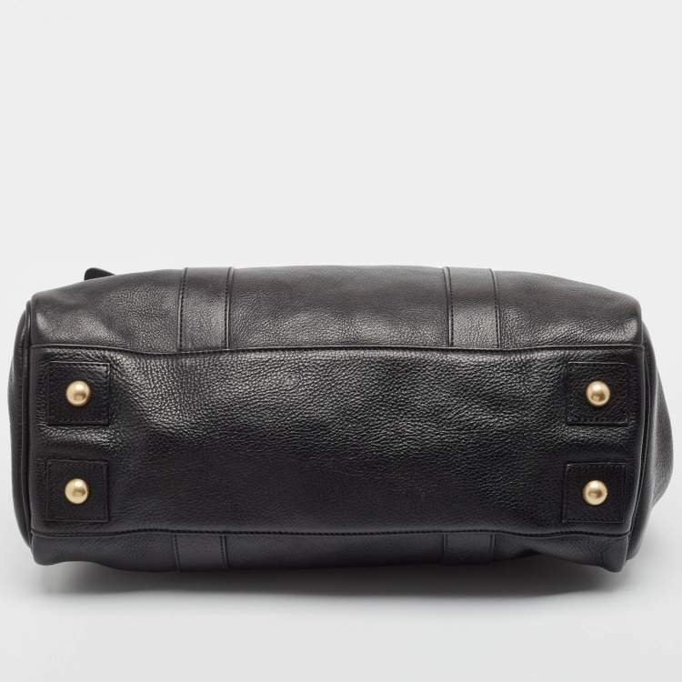 Pre Owned Mulberry Black Leather Bayswater Satchel