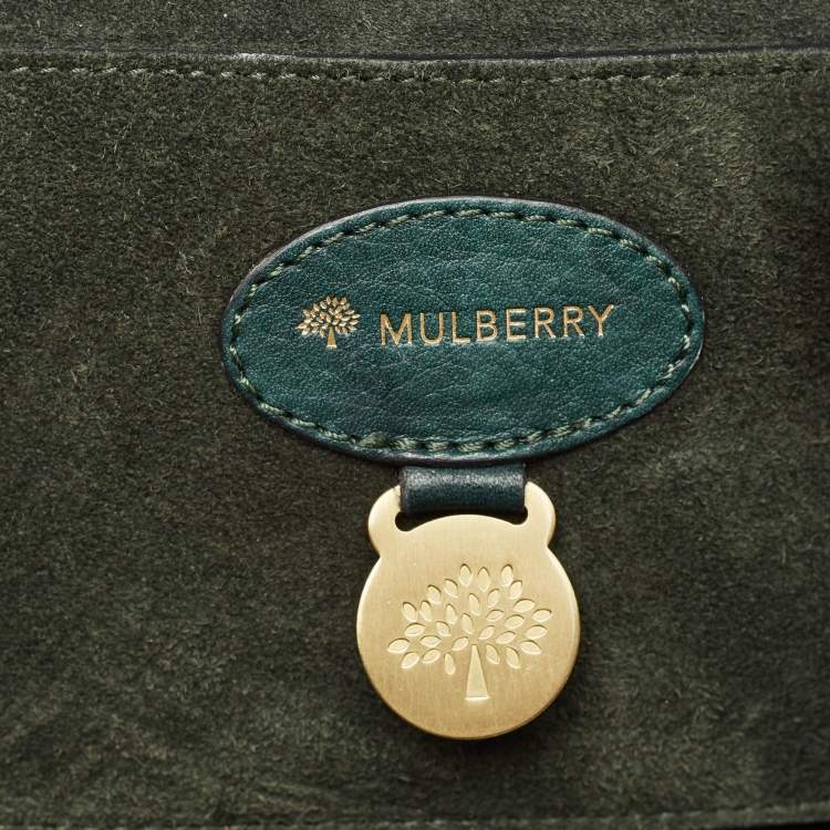 Pre Owned Mulberry Green Leather Heritage Bayswater Satchel