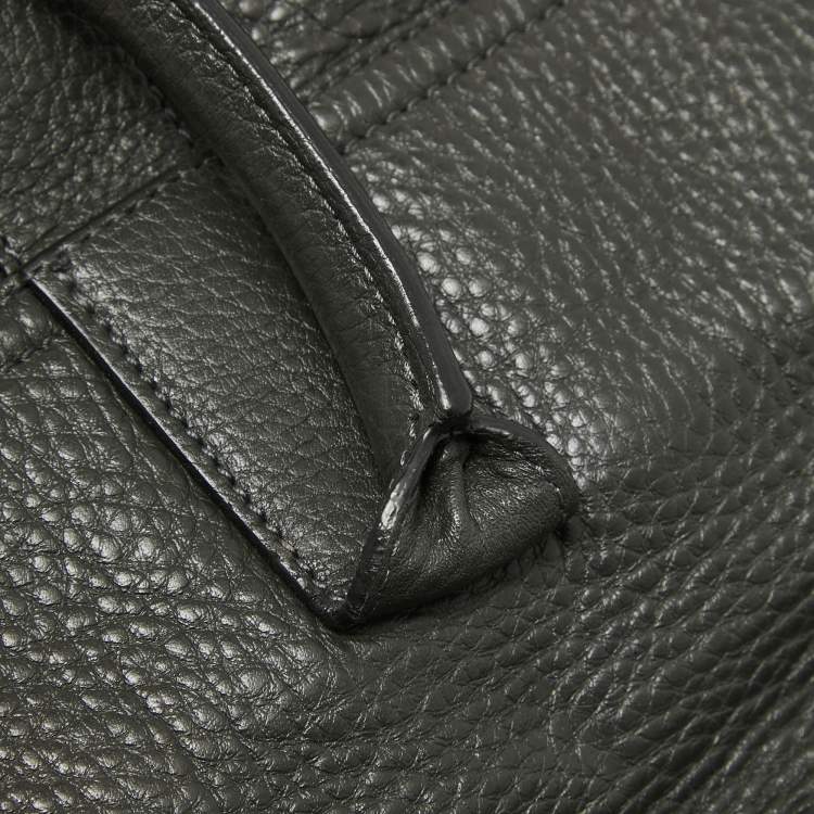 Pre Owned Mulberry Dark Grey Leather Bayswater Satchel
