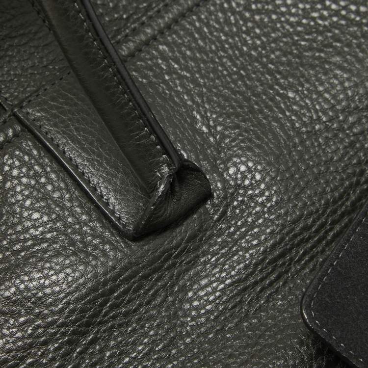 Pre Owned Mulberry Dark Grey Leather Bayswater Satchel