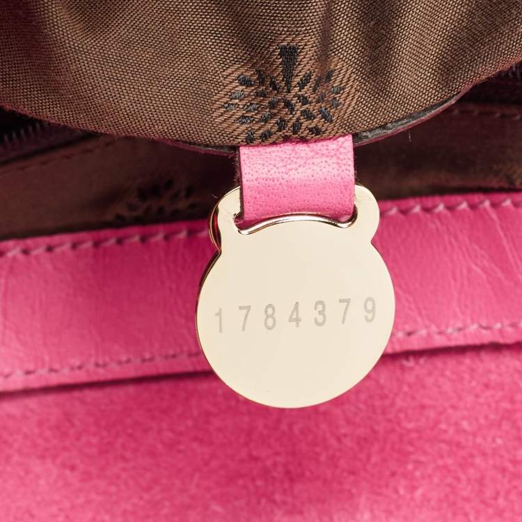 Pre Owned Mulberry Pink Leather Mini Alexa Crossbody Bag