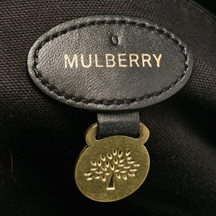 Pre Owned Mulberry Black Leather Small Alexa Satchel
