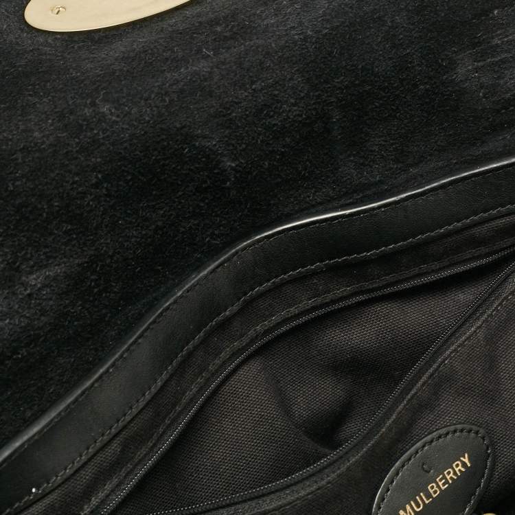 Pre Owned Mulberry Black Leather Small Alexa Satchel