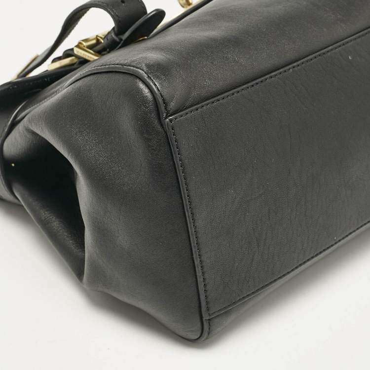 Pre Owned Mulberry Black Leather Small Alexa Satchel