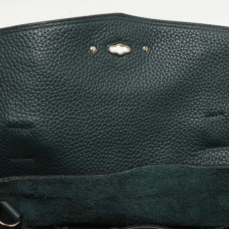 Pre Owned Mulberry Green Leather Alexa Shoulder Bag