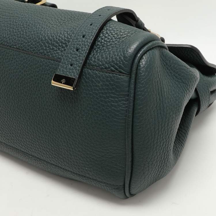 Pre Owned Mulberry Green Leather Alexa Shoulder Bag