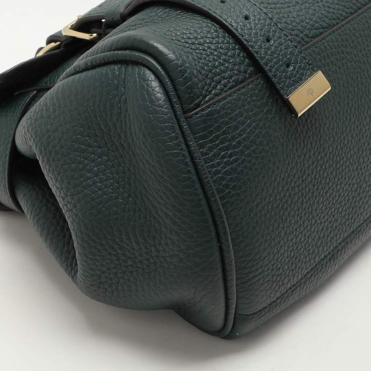 Pre Owned Mulberry Green Leather Alexa Shoulder Bag